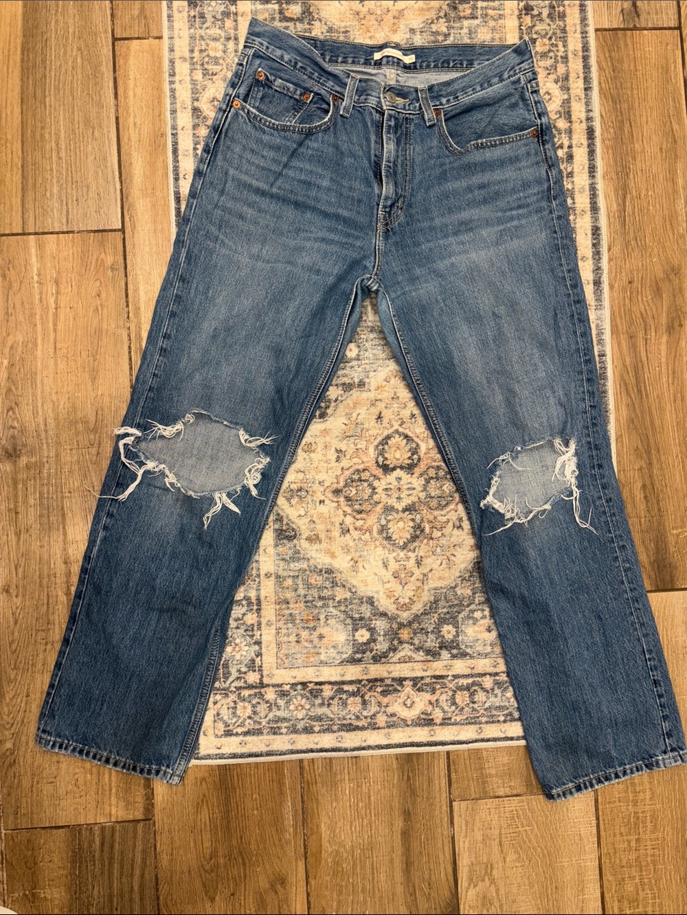 Levi’s Women's Distressed Blue Jeans